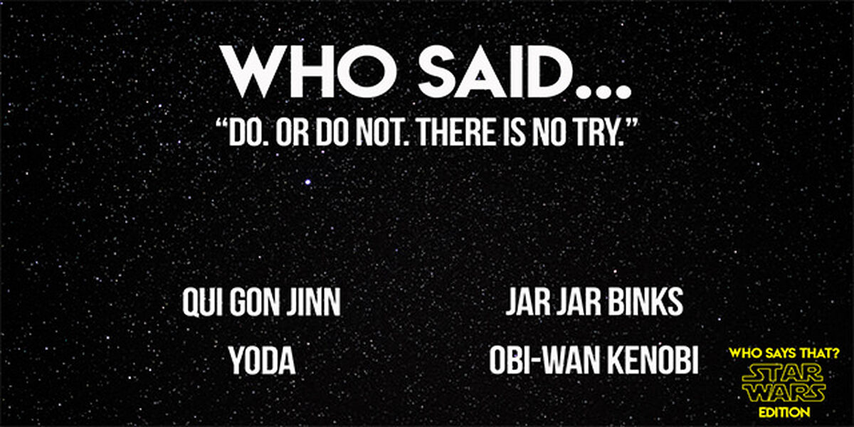 Who Says That? Star Wars Edition image number null